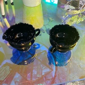 Vintage cream and sugar